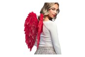 Outfits & kostymer - Boland - Angel Wings Foldable Red 50 x 50 cm - 52822