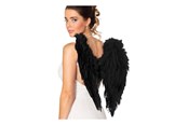 Outfits & kostymer - Boland - Angel Wings Foldable Black 50 x 50 cm - 52821