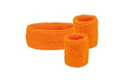 Outfits & kostymer - Boland - Sweatbands Neon Orange 3 pcs. - 01896