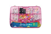 Konst- och hantverksmaterial - Clementoni - Crazy Chic Jewelry Making Beads Set in Storage Box Pink - 18892