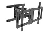 Väggfäste, AV-Möbel - TECHLY mounting kit - full-motion dual arm - for curved / flat panel - black - Max 60 kg - recommended for 75" - ICA-PLB-473