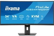 Skärm - 34" iiyama ProLite XCB3497WQSNP-B1 - 3440x1440 (UWQHD) - 120Hz - VA - 95W USB-C - KVM switch - XCB3497WQSNP-B1