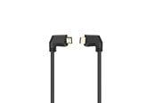Displaykabel - Hama HDMI Cable Ethernet Angled Gold Black 1.5m - X1122115