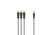 Ljudkabel - Hama Cable 4pin 3.5mm-3xRCA Gold Black 1.5m - X1122161