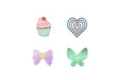 Andra mobiltillbehör - ONSALA Charms Pimp Your Phone Metal and Plastic 4pcs - 577217