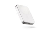PowerBank - ZENS Slim Qi2 Aluminium Powerbank 10.000 mAh - White PowerBank - Vit - 10000 mAh - ZEPP10W/00