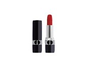 Smink - Christian Dior Rouge, Satin Matte, Cream Lipstick, Iconic Red, 3.5 g - 3348901647847