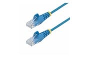 Nätverkskabel - StarTech.com 5m Blue Slim CAT6 Ethernet Cable Snagless 28AWG LSZH - patch cable - 5 m - blue - Blå - 5m - N6PAT5MBLS