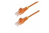Nätverkskabel - StarTech.com 1m Orange Slim CAT6 Ethernet Cable Snagless 28AWG LSZH - patch cable - 1 m - orange - Orange - 1m - N6PAT100CMORS