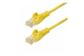 Nätverkskabel - StarTech.com 1.5m Yellow Slim CAT6 Ethernet Cable Snagless 28AWG LSZH - patch cable - 1.5 m - yellow - Gul - 1m - N6PAT150CMYLS