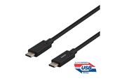 USB-kabel - Deltaco USBC-1121M - USB-C cable - 24 pin USB-C to 24 pin USB-C - 50 cm - USBC-1121M
