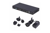 KVM switch - StarTech.com 2-Port Dual-Monitor DP KVM Switch w/Video Matrix 4K 60Hz - KVM / audio / USB switch - 2 ports - TAA Compliant - P2ADD121D-KVM-SWITCH