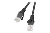 Nätverkskabel - Lanberg patch cable - 25 cm - black RAL 9004 - Svart - 0.25m - PCU6-10CC-0025-BK