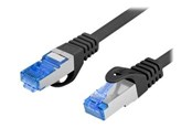 Nätverkskabel - Lanberg patch cable - 2 m - RAL 9004 black - Svart - 2m - PCF6A-10CC-0200-BK