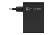 Mobile - Adapters & Chargers - Natec Ribera power adapter - GaN - USB 3 x USB-C - 100 Watt - NUC-2234