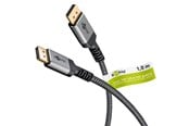 Displaykabel - Pro DisplayPort Plus 2.0/2.1 - Displaykabel - 1m - Grå - DP-plus-2.1/2.0-1m-grey