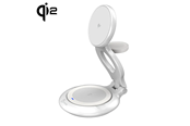 Mobile - Adapters & Chargers - j5create Qi2 3-in-1 Magnetic Foldable Wireless Charging Station - JUPW3415-N