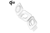 Mobile - Adapters & Chargers - j5create Qi2 3-in-1 Magnetic Travel Wireless Charging Station - JUPW3215W-N