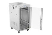 Rack chassis - Lanberg FF01 series V2 - rack - 600 x 800 flat pack with glass door LCD - 22U - FF01-6822-12SL