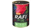 Hundar - RAFI Spannmålsfritt våtfoder för hundar med vilt 400g - 61041