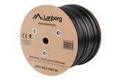 Nätverkskabel - Lanberg bulk cable - 305 m - black RAL 9004 - Svart - 305m - LCF6-30CU-0305-BK