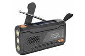 DAB, Nätverk & Klockradio - DENVER SCD-2033 - Emergency Radio - Solar - Dynamo - 2000mAh Powerbank - DAB/FM - Svart - SCD-2033
