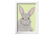Kreativa spel - Ravensburger CreArt Paint by Numbers - Gray Rabbit - 237180