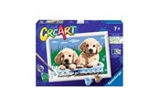 Kreativa spel - Ravensburger CreArt Painting by Numbers - Cute Puppies - 289318