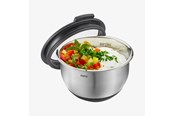 Kökstillbehör - GEFU Rostfri skål med lock och silikonbotten 12cm MUOVO - G35025