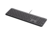 Tangentbord - Logitech Signature Slim Wired K620 for Business - Tangentbord - Dansk/Norsk/Svensk/Finsk - Grå - 920-013331