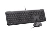 Tangentbord - Logitech Signature Slim Wired Combo MK620 for Business - Tastatur & Mus set - Nordisk - Svart - 920-013347