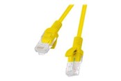 Nätverkskabel - Lanberg patch cable - 25 cm - yellow RAL 1016 - Gul - 0.25m - PCU5-20CC-0025-Y