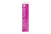 Konst- och hantverksmaterial - Globos - Metallic Crepe Paper Pink 50x150cm - 6364