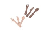 Babyleksaker - Dantoy - Cutlery set Mocha/Beige 6 pcs. - 6252
