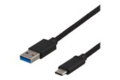 USB-kabel - Deltaco - USB-C adapter - 24 pin USB-C to USB Type A - 25 cm - USBC-1150