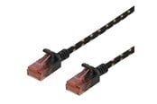Nätverkskabel - Deltaco patch cable - 2 m - black - Svart - 2m - UUTP-1313