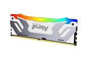 RAM - Kingston FURY Renegade RGB DDR5-8000 - 24GB - CL38 - Single Channel (1 pcs) - Intel XMP - Silver med RGB - KF580C38RWA-24