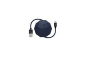 USB-kabel - Usbepower COSMO Lightning - 1.2m Lightning cable with case - Navy - COSMO_L_N