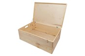 Barnrummet - Playwood - Pine Storage Chest with Hinged Lid (40x30x23cm) - SL1002