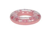 Vattenlek - Little Dutch Pink Flower Swim Ring 50cm - 2014447