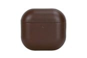 Andra mobiltillbehör - Mobile Origin Leather Case brown - AirPods 4 *DEMO* - LC-AP-BRW-01