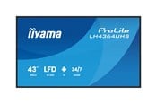 Digital skyltning & Hotell - iiyama ProLite LH4364UHS-B1AG 43" Class (42.5" viewable) LED-backlit LCD display - 4K - for digital signage - LH4364UHS-B1AG