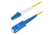 Nätverkskabel - StarTech.com 5m (16.4ft) LC to SC (UPC) OS2 Single Mode Fiber Cable - patch cable - 5 m - yellow - Gul - 5m - SPSMLCSC-OS2-5M