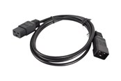 Strömkabel (extern) - Lanberg - power extension cable - IEC 60320 C19 to IEC 60320 C20 - 1.8 m - CA-C19E-10CC-0018-BK