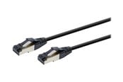 Nätverkskabel - Gembird Cablexpert patch cable - 2 m - black - Svart - 2m - PP8-LSZHCU-BK-2M