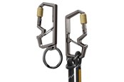 Andra mobiltillbehör - Spigen Carabiner With Key Ring 2nd Gen 1 Pack - gunmetal - AHP08894