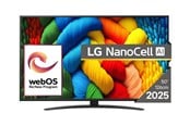 TV - LG 50" TV LED 4K 50NANO81A3A Nano81 Series - 50" LED-backlit LCD TV - 4K - 50NANO81A3A