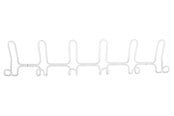 Fästen & gångjärn - Home>it designer coat rack with 6+6 hooks white - 12141