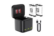 Batterier & batterigrepp - TELESIN S0-BCG-10-TGP GoPro Triple Charger - S0-BCG-10-TGP