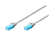Nätverkskabel - DIGITUS patch cable - 25 cm - white - Vit - 0.25m - DK-1512-0025/WH